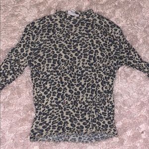 cheetah print long sleeve shirt